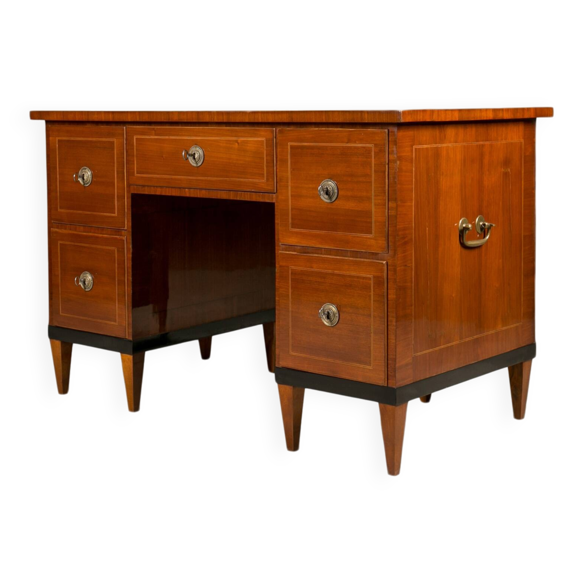 Bureau Biedermeier en placage de noyer, Allemagne, vers 1830