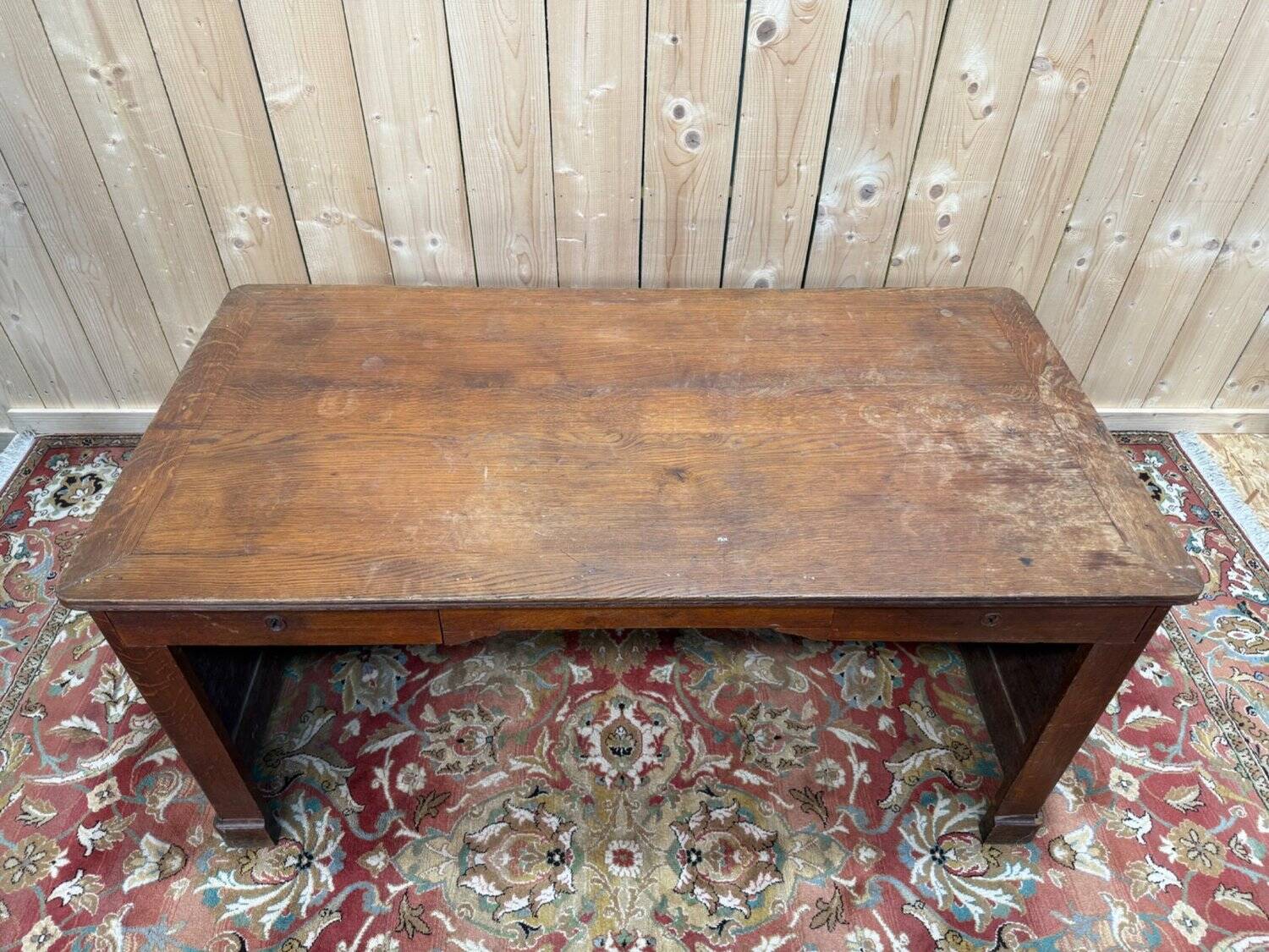 Solid oak shop counter