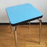 Blue formica stool