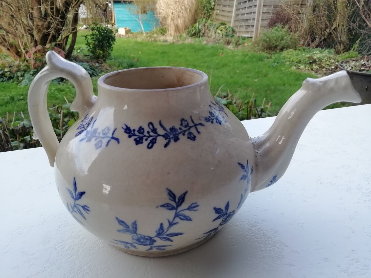 Cast iron coffee pot