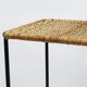 Long side table by Carl Aubock, flower bench, rattan, wicker, Austria, 1950s