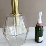 Large Vintage Limburg Glass Pendant Light