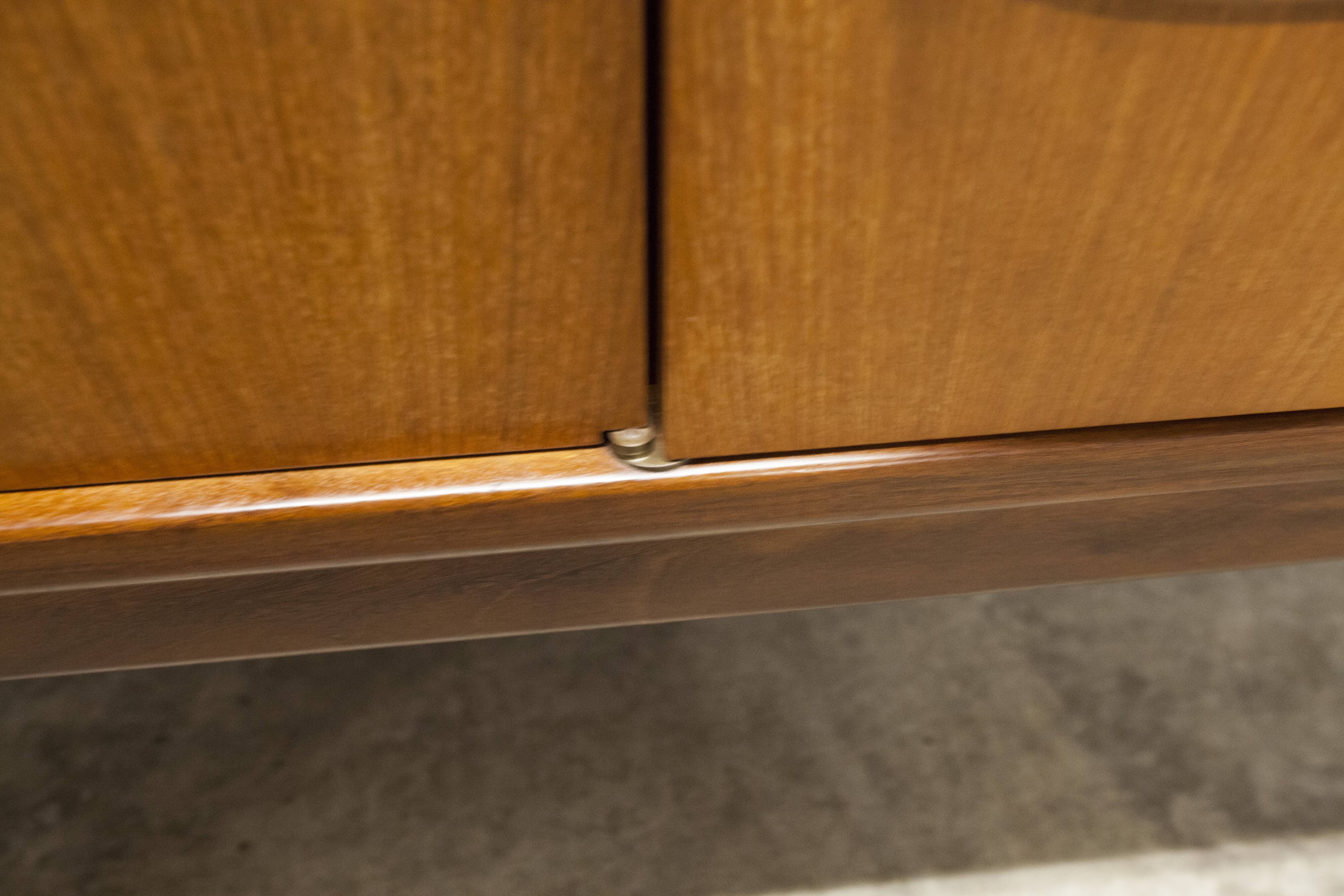 Scandinavian wardrobe 1960 teak 4 doors, 3 drawers, 2keys