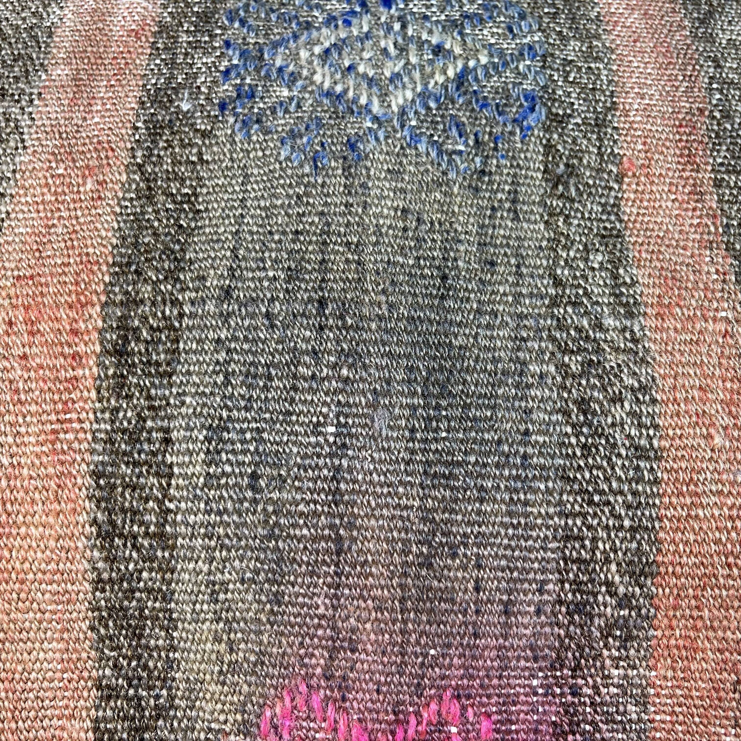Vintage turkish handmade kilim cushion cover , 30 x 50 cm