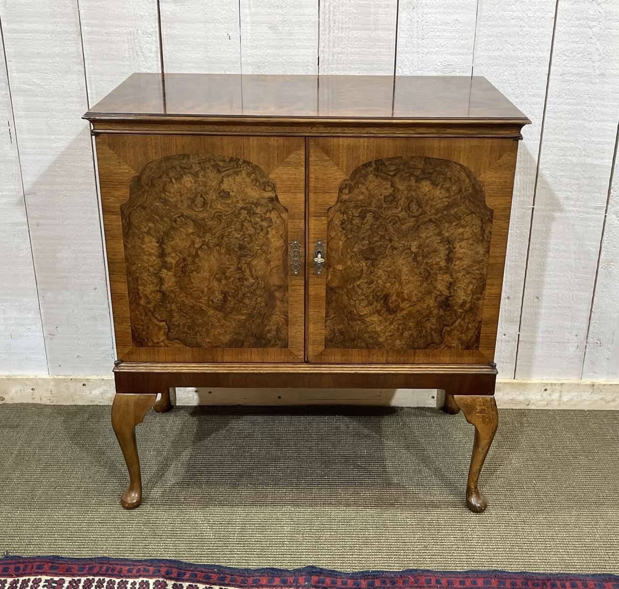 1950s English walnut buffet