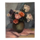 Nature morte à l'huile sur toile "le bouquet de roses" 1930, tableau ancien