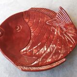 Zoomorphic dish vintage ceramic fish