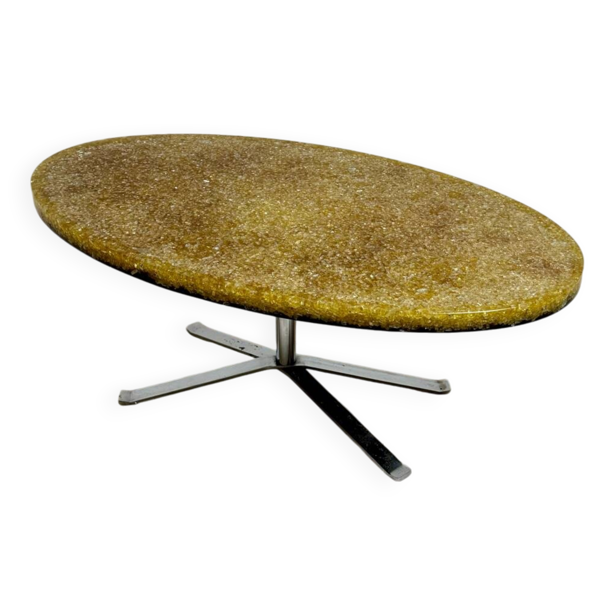Table basse en résine par Pierre Giraudon