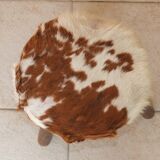 Pair of cow skin stools