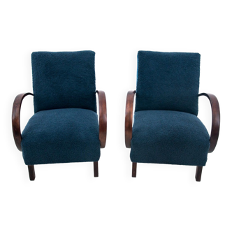 Art Deco armchairs, Czechoslovakia, 1930s. Designed by J. Halabala. After renovation.