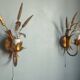 Pair of vintage Italian Hollywood Regency style sconces