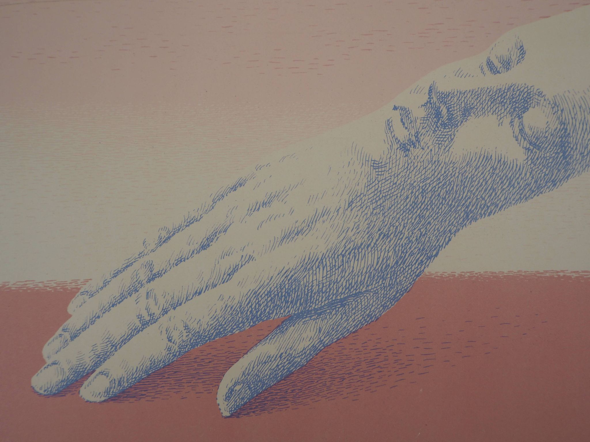 René magritte: the indiscreet jewels - original signed lithograph