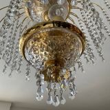 60s-70s crystal tassel cascade chandelier