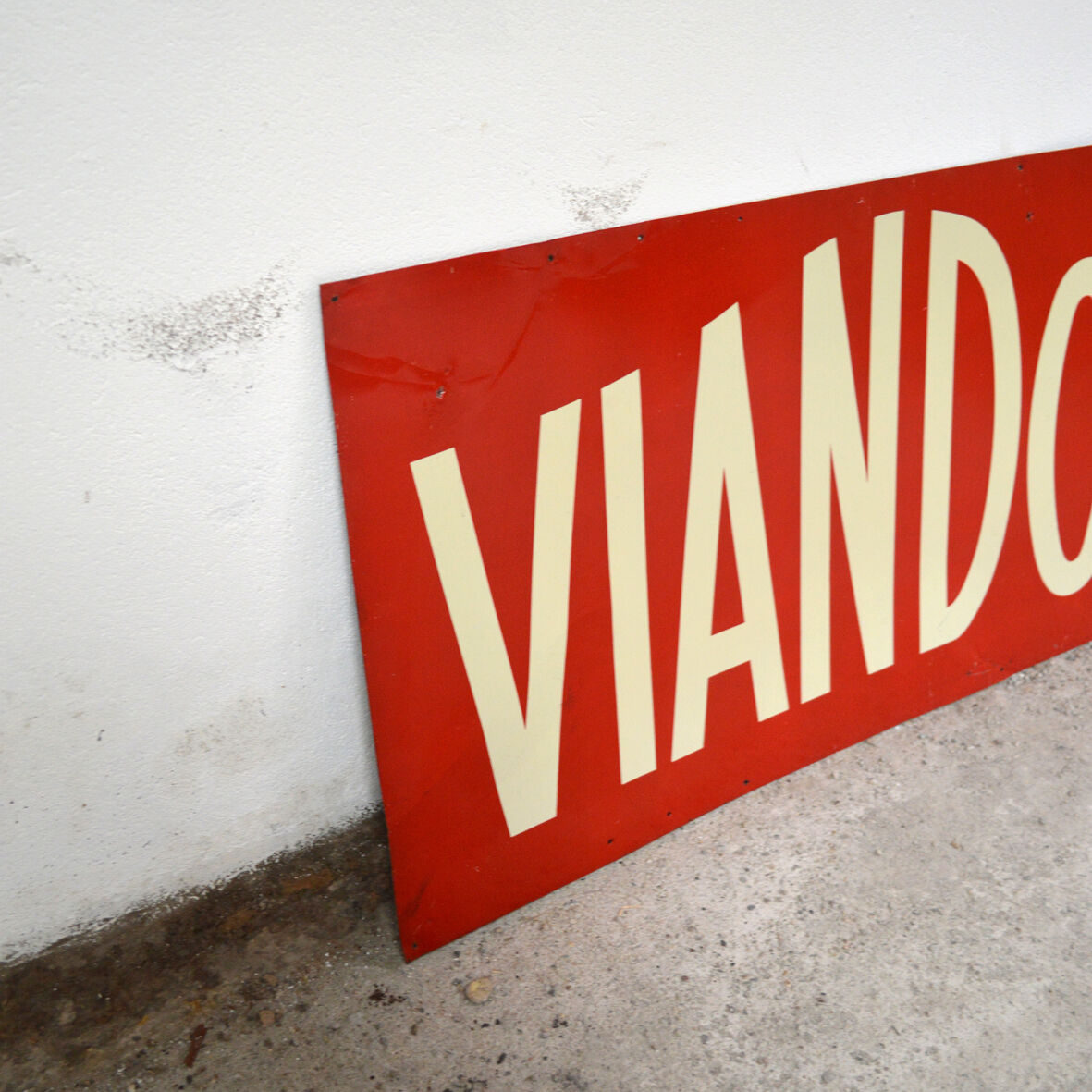 Plaque publicitaire en tôle Viandox