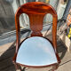 Pair of mahogany gondola chairs