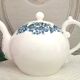 Antique teapot in ironstone pottery
