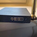 Modernist matte black desk lamp signed Lemag circa 1950