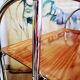 Vintage folding trolley with wheels