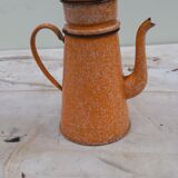 Cafetière émaillée orange