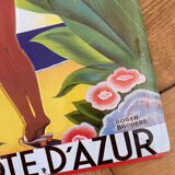 Metal plate azure side Roger broders