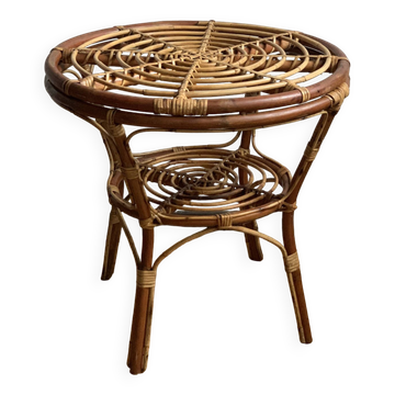 Table basse rotin