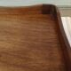 Louis XV bedside table, 3 drawers, bordered top
