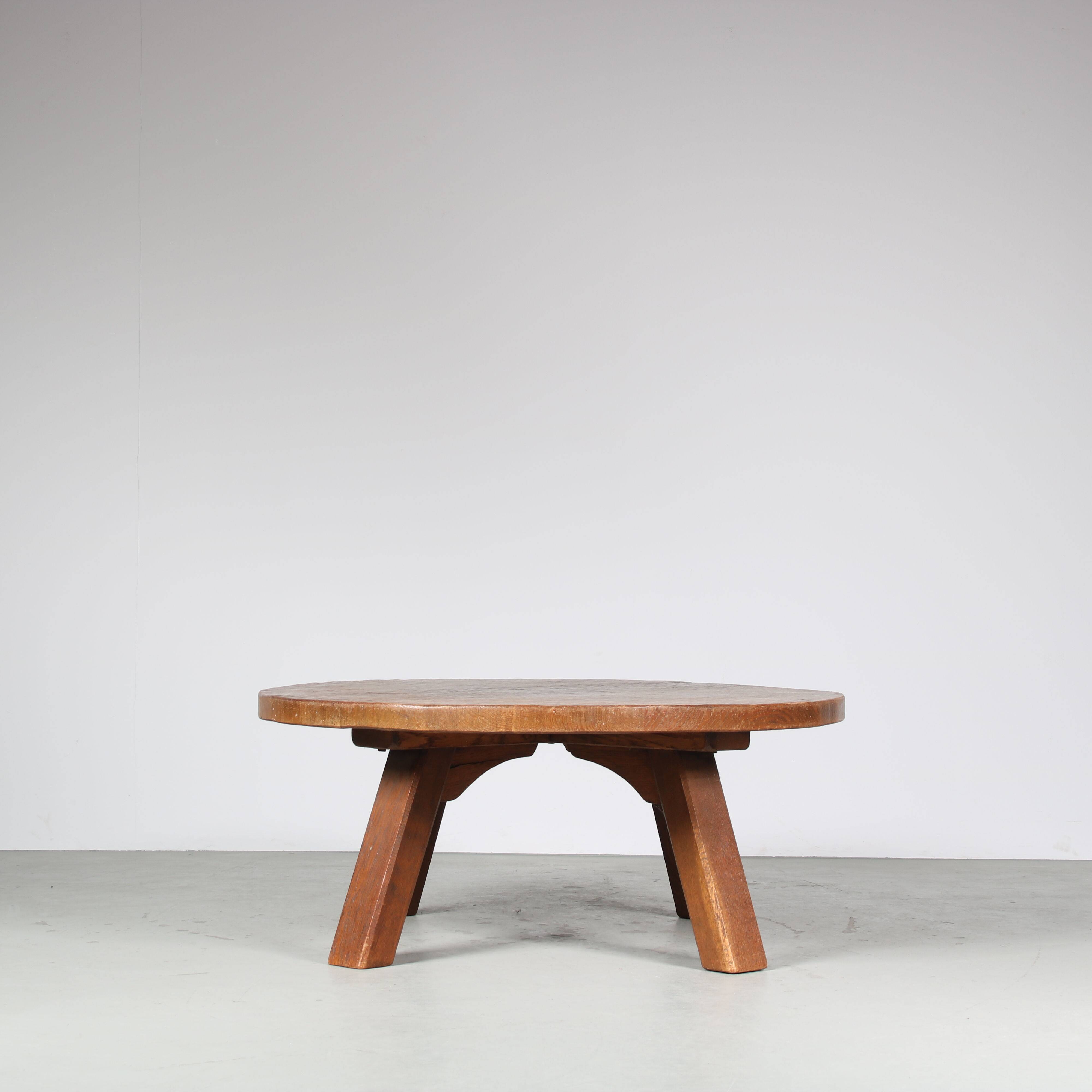 1970s Brutalist Coffee Table from the Netherlands