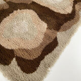 Large Vintage Colorful Psychedelic High Pile Rug by Desso, Netherlands, Denmark 1970