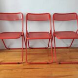 Metal folding chairs 1970