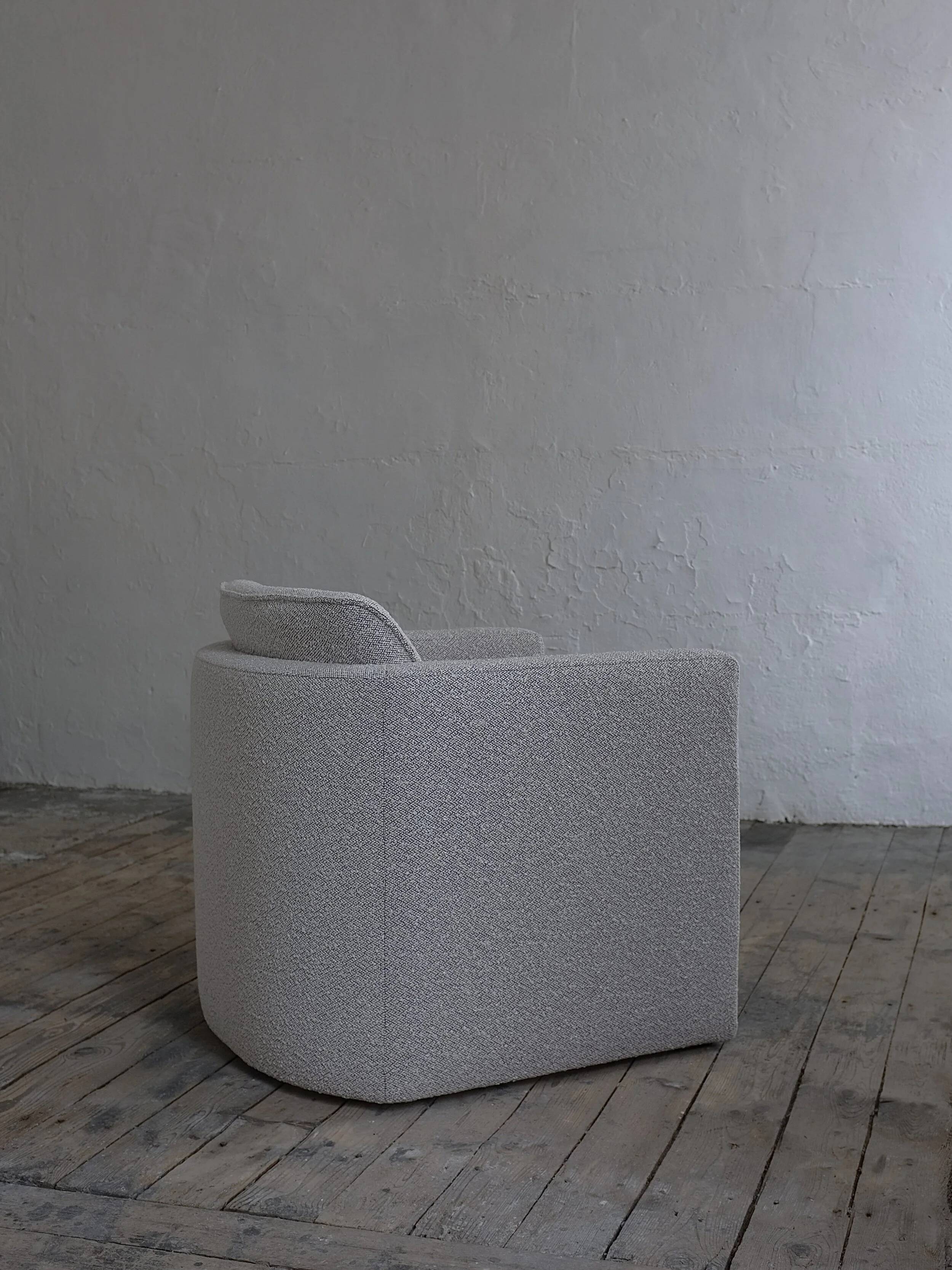 Fauteuil lounge Gray Dedar en bouclette | Années 1990