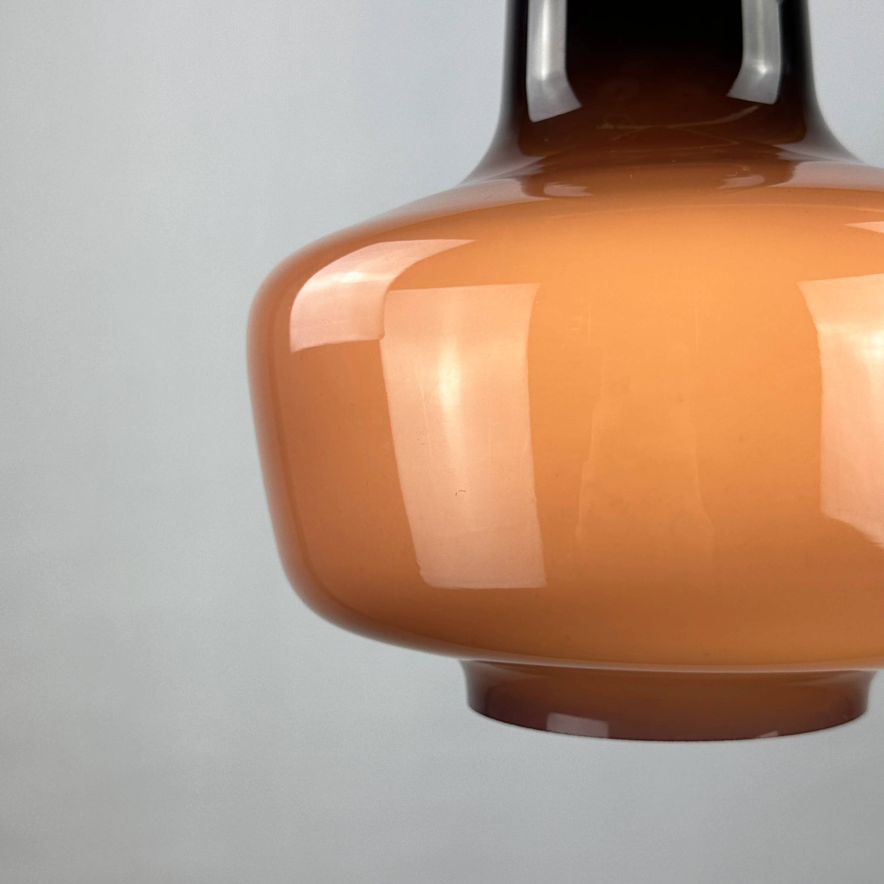 Purple opaline glass suspension KRETA for Holmegaard by Jacob Bang