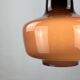 Purple opaline glass suspension KRETA for Holmegaard by Jacob Bang