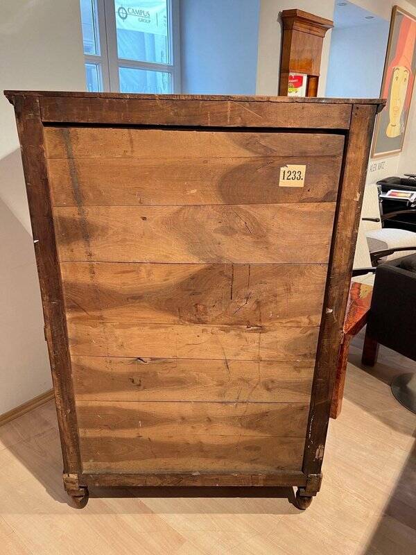 Biedermeier Secretary in Walnut and Maple, 1820