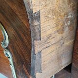 Louis XV dresser curved brown marble and bronze 1900