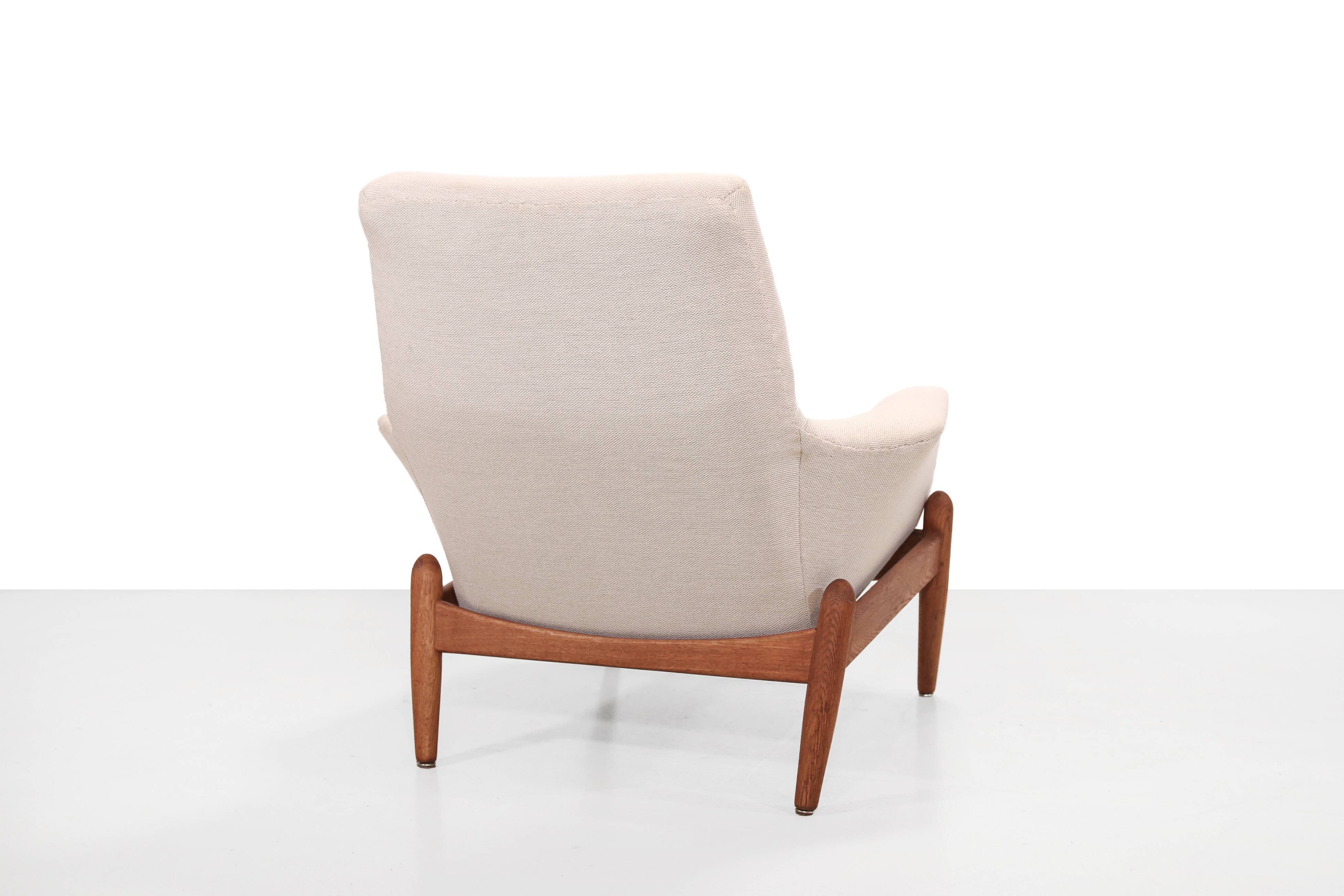 Oak PD30 lounge chair by Ib Kofod Larsen for Bovenkamp