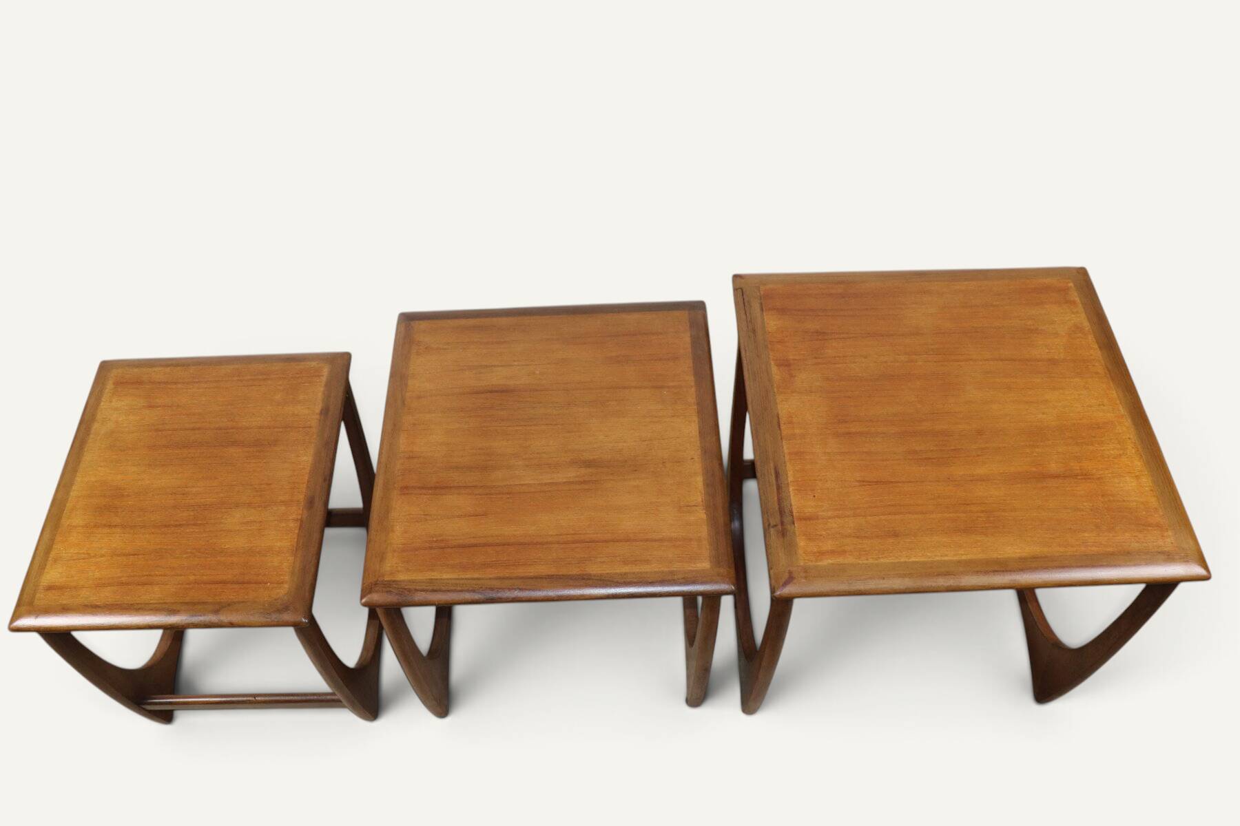 G-Plan teak nesting tables, 1960s.
