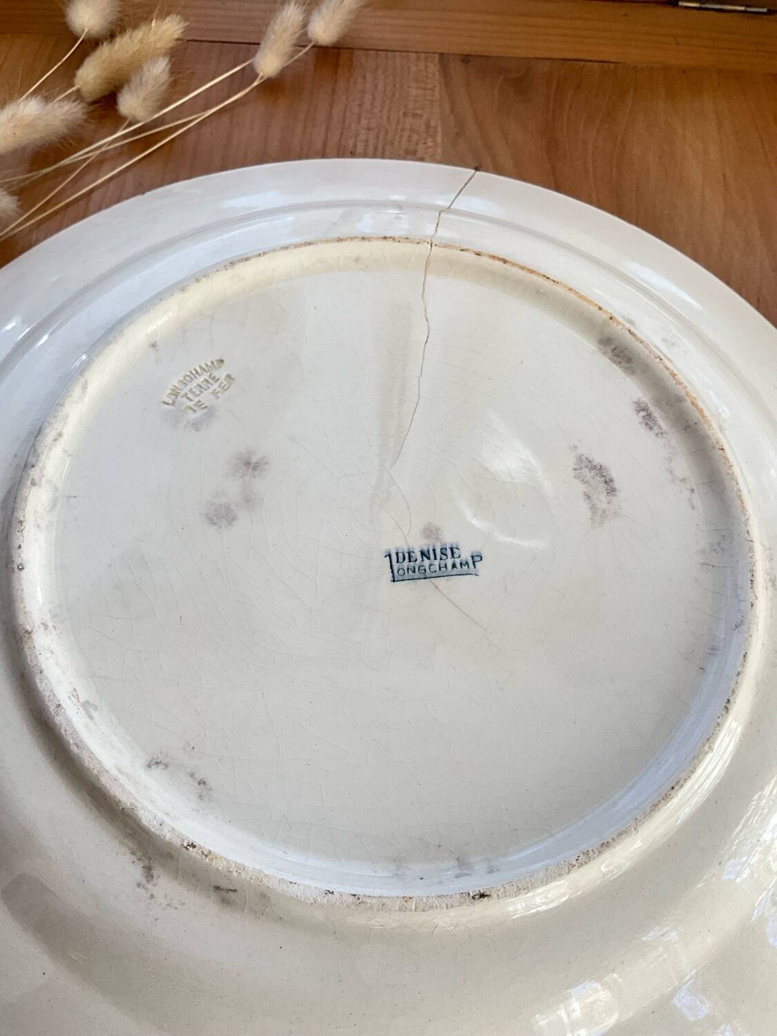 2 plats porcelaine de longchamp