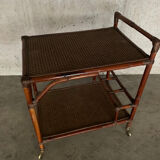 Rattan and cane server