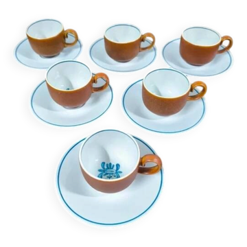 Set of 6 cups + saucers Villeroy and Boch Chekiang