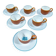 Ensemble de 6 tasses + sous tasse Villeroy et Boch Chekiang