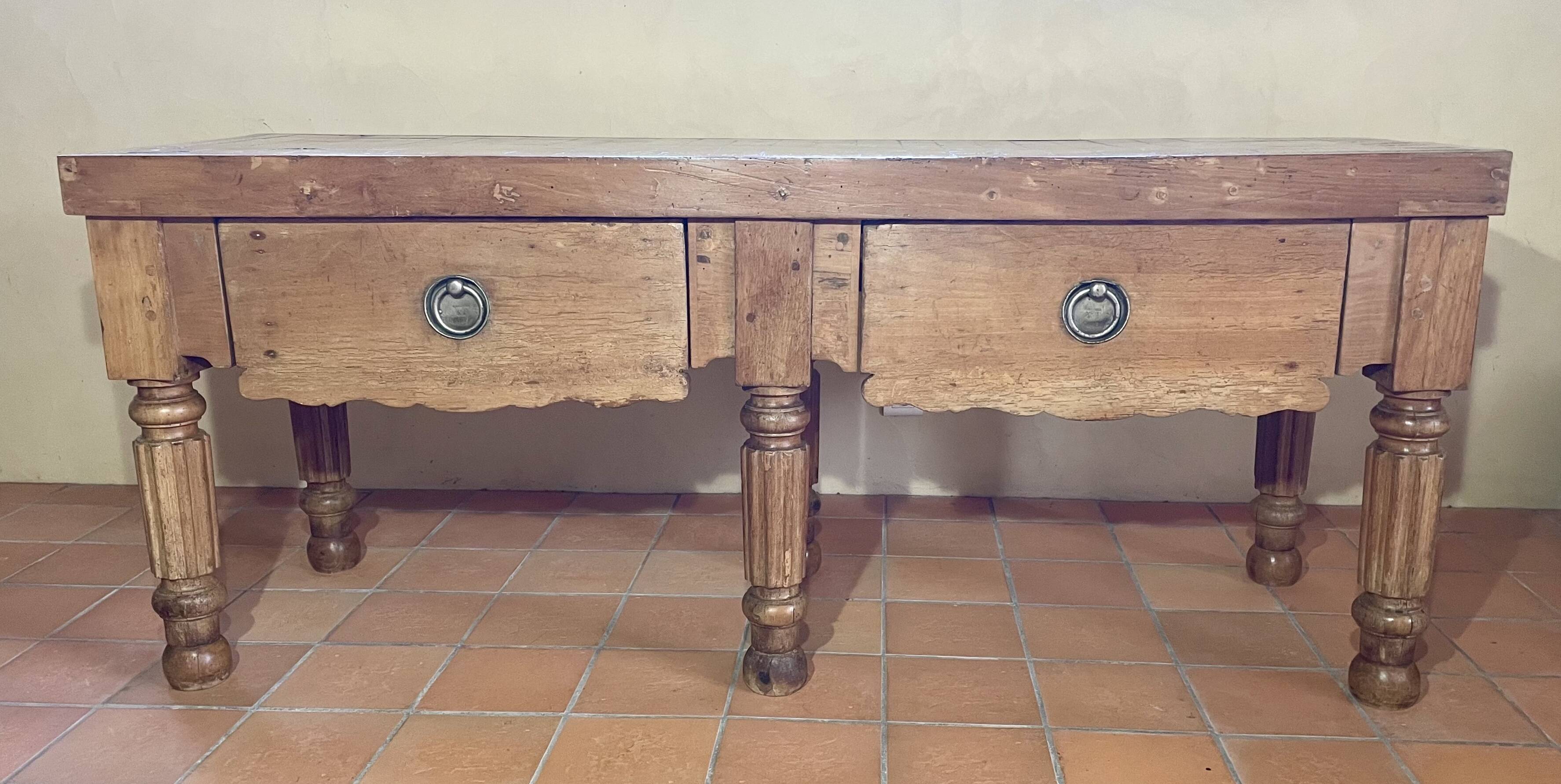 Butcher's block from the 1950s.