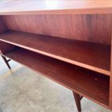 Vintage teak desk: double sided