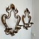 Pairs of sconces with 3 brass fires early XXth