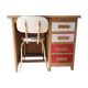 Children's desk in oak from the 60s and his chair