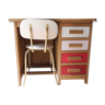 Children's desk in oak from the 60s and his chair