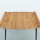 Gian Franco Legler attributed rattan stool, 1950s