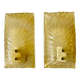 Murano glass wall lights by Mazzega, Italy 1970.