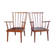 Pair of Baumann fan chairs
