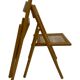 Set of four vintage folding chairs with webbing and wood 1970s