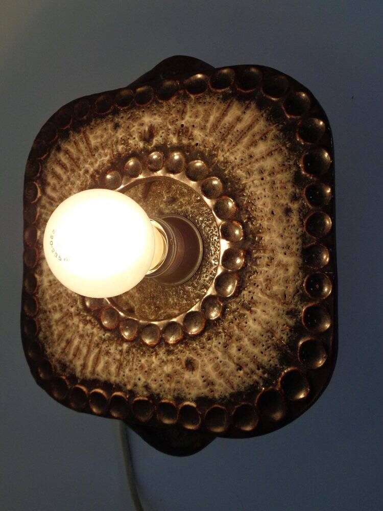 German Pop Art ceramic wall lamps, 1970s, set of 2